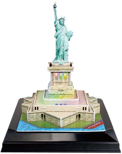 Cubic Fun 3D Puzzle Freiheitsstatue mit LED Beleuchtung Karton-2