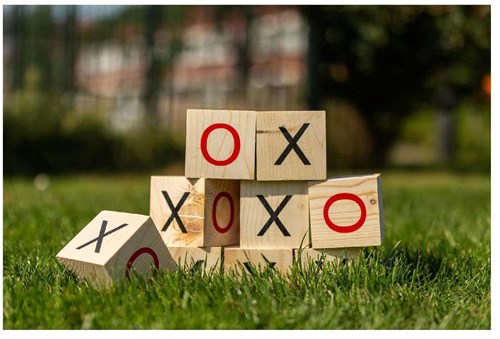 Outdoor Play Holz Tic Tac Toe FSC Lernspiel für Kinder-3