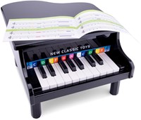 New Classic Toys Klavier Flügel - Spielzeug Klavier schwarz - 18 Tasten-2