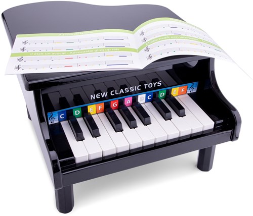 New Classic Toys Klavier Flügel - Spielzeug Klavier schwarz - 18 Tasten-2