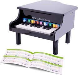 New Classic Toys Vleugel - 18 toetsen - zwart