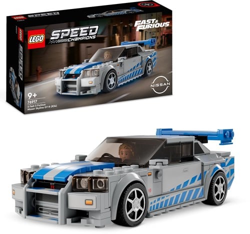 LEGO Speed Champions 76917 2 Fast 2 Furious Nissan Skyline GT-R (R34)-2