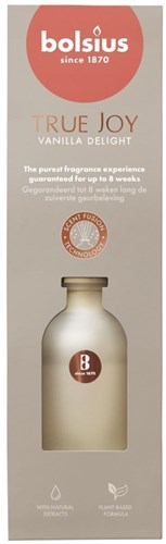 Bolsius Duftstäbchen Vanilla Delight 80 ml - langanhaltender Raumduft