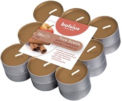 Bolsius Duft-Teelichter Apfel Zimt 18 Stück vegan Wachs