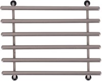 BK Untersetzer Edelstahl 24x20 cm - stabile Topfunterlage silber