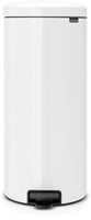Brabantia Treteimer Abfalleimer 30L - weiß - hygienisches Design