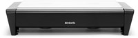 Brabantia Speisenwärmer Aluminium - Warmhalteplatte mit 2 Teelichtern schwarz-2
