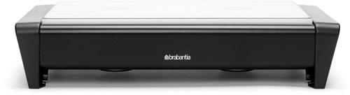 Brabantia Speisenwärmer Aluminium - Warmhalteplatte mit 2 Teelichtern schwarz-2