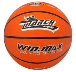 Winmax Basketball Junior Größe 5 orange Gummi für Kinder
