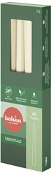Bolsius gotische Stabkerzen Soft Pearl 24,5cm vegan 4 Stück