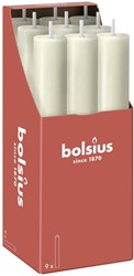 Bolsius Stabkerze XL rustikal Elfenbein 23 cm 9 Stück veganes Wachs