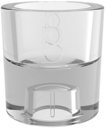 Bolsius Glas Kerzenhalter 2-in-1 Teelichthalter rund transparent
