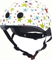 Coconuts Kinderhelm Fahrradhelm lila verstellbar mit Sternenmuster Twinkle stars