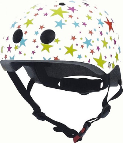 Coconuts Kinderhelm Fahrradhelm lila verstellbar mit Sternenmuster Twinkle stars