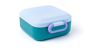 Amuse Lunchbox - kinderfreundliche Brotdose mit Trennwand und 2 Snackboxen lagoon sky-2