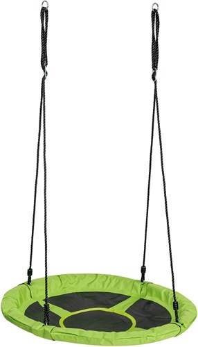 SwingKing Nestschaukel Canvas grün - große runde Schaukel 98cm