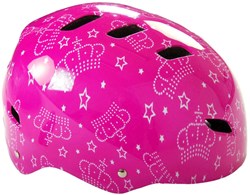 Volare Fahrradhelm Skatehelm Pink Queen für Kinder 55-57 cm