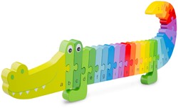 New Classic Toys Alfabet puzzel - krokodil