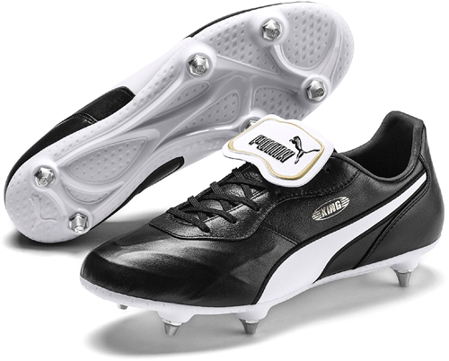 Puma King Top SG Football Boot - Black/White - 7