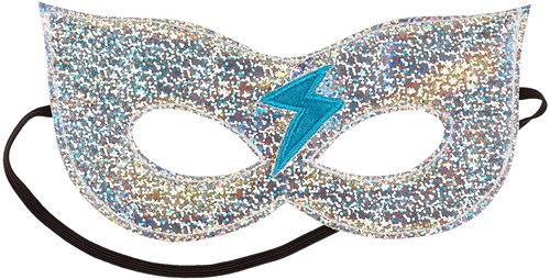 Souza Super hero masker zilver ( 1 stuk)