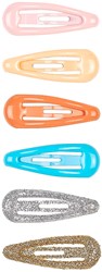 Souza Haarclipje Aga, 3 cm (6 stuks/kaartje, 1 kaartje)