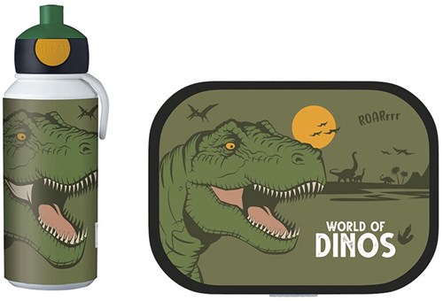 Mepal Pausenset Campus (Trinkflasche + Brotdose) - Dino