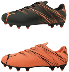 Puma Fußballschuhe Junior FG/AG weiß rot - fester Halt für Kinder