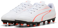 Puma Fußballschuhe Vitoria FG/AG - weiß/rot - Größe 46 - Kunstrasen