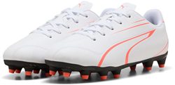 Puma Fußballschuhe Vitoria FG/AG - weiß/rot - Synthetikleder