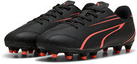 Puma Fußballschuhe Vitoria FG/AG Junior - Schwarz/Rot - fester Halt