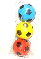 Adriatic Schaumstoffbälle Spielzeug Set Fußballdekor 70mm 3 Stück