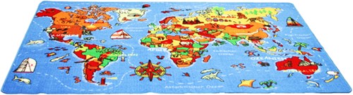 Eduplay Welt Spielteppich Lernteppich 140x200 cm Kinderzimmer