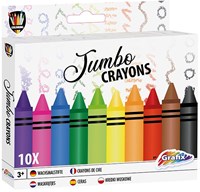 Creative Craft Group Jumbo Wachsmalstifte Set - 10 Farben für Kinder
