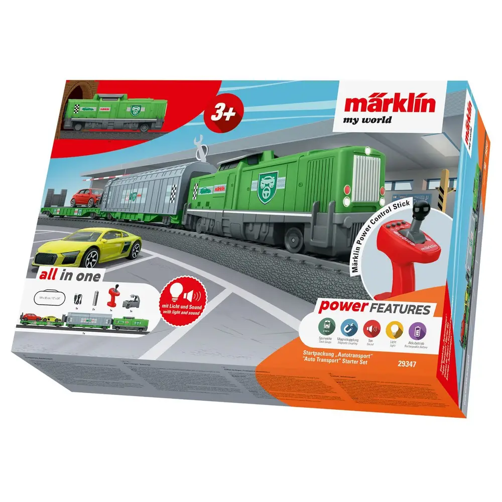 Märklin H0 Zugset Autotransport - Starterset für Kinder mit Gleisen