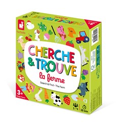 Janod Spiel - Such und Find Spiel Bauernhof - Lernspielzeug