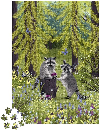 Janod Kidult Puzzle Waschbären