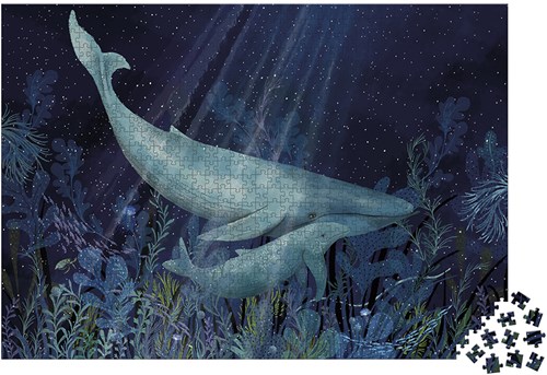 Janod Kidult Puzzle Wale in der Tiefsee
