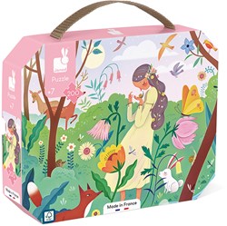 Janod Puzzle - Natur Motiv - 200 Teile - Lernspiel aus Karton