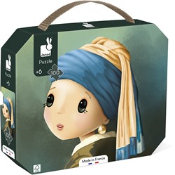 Janod Puzzle Kunst Vermeer - 100 Teile pädagogisches Kinderspielzeug