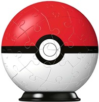 Ravensburger 3D Puzzle 11256 - Puzzle-Ball Pokémon Pokéballs - Pokéball Classic 11256 - 54 Teile - für Pokémon Fans ab 6 Jahren-2