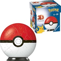 Ravensburger 3D Puzzle 11256 - Puzzle-Ball Pokémon Pokéballs - Pokéball Classic 11256 - 54 Teile - für Pokémon Fans ab 6 Jahren-3