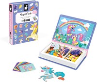 Janod Magnetibook - Einhorn Magnetbuch Lernspielzeug für Kinder-2