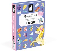 Janod Magnetibook - Einhorn Magnetbuch Lernspielzeug für Kinder