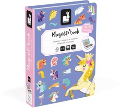 Janod Magnetibook - Einhorn Magnetbuch Lernspielzeug für Kinder