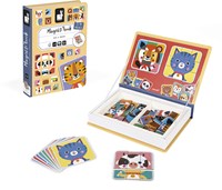 Janod Magnetbuch - Lernspielzeug Mix & Match Tiere mit 72 Magneten-2