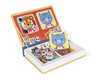 Janod Magnetbuch - Lernspielzeug Mix & Match Tiere mit 72 Magneten-3