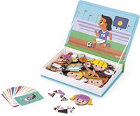 Janod Magnetibook - Sport Magnetspiel mit 48 Magneten und 16 Karten
