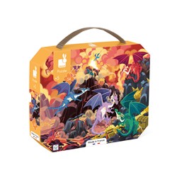 Janod Puzzle Drachen - 54 Teile Kartonpuzzle Kinder
