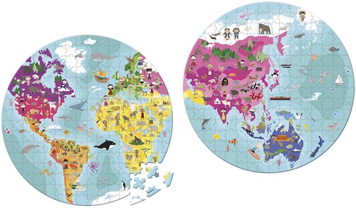 Janod Puzzle - Erde - 208 Teile
