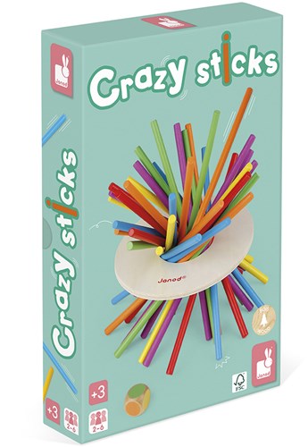 Janod Geschicklichkeitsspiel Crazy Sticks - Holz Strategiespiel Für Kinder-3